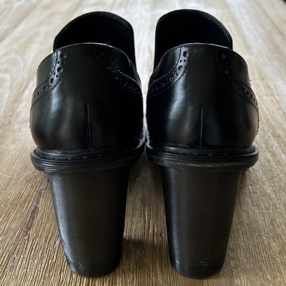 Dr. Martens Jessyca Black Slip On Tassel Heel Ankle Bootie Leather Size US 10 - Picture 5 of 6